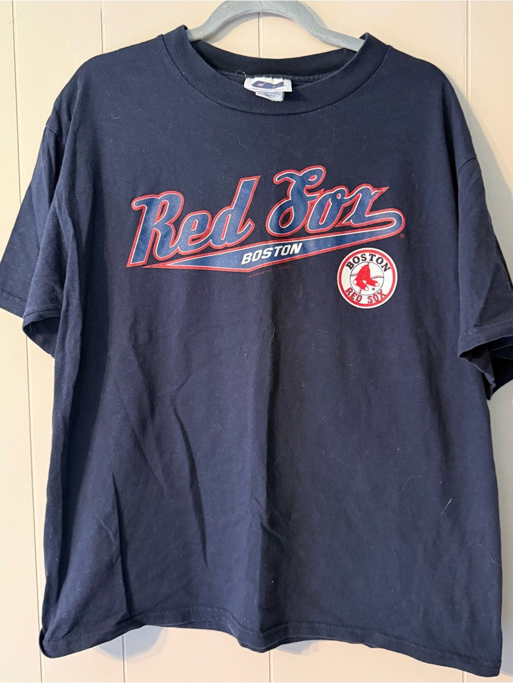 Vintage 2003 Boston Red Sox T-Shirt Men’s Large Navy Blue MLB Graphic Tee